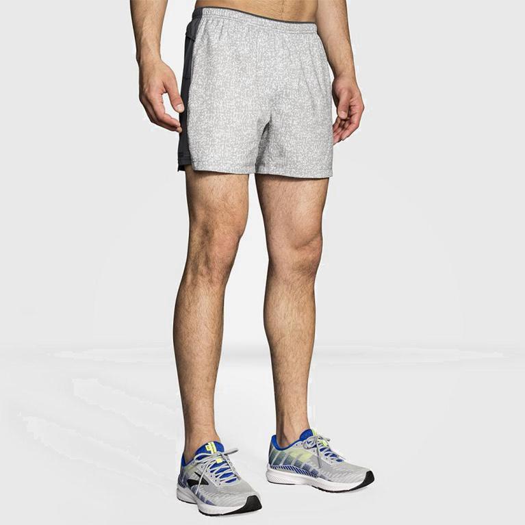 Brooks Sherpa 5 Mens Running Shorts - White - Philippines (801472YFJ)